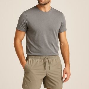 Men's Athletic Shorts in Khaki